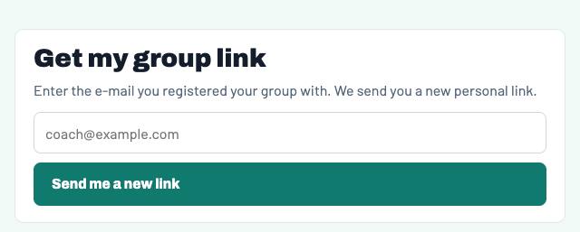 Ask for a new link